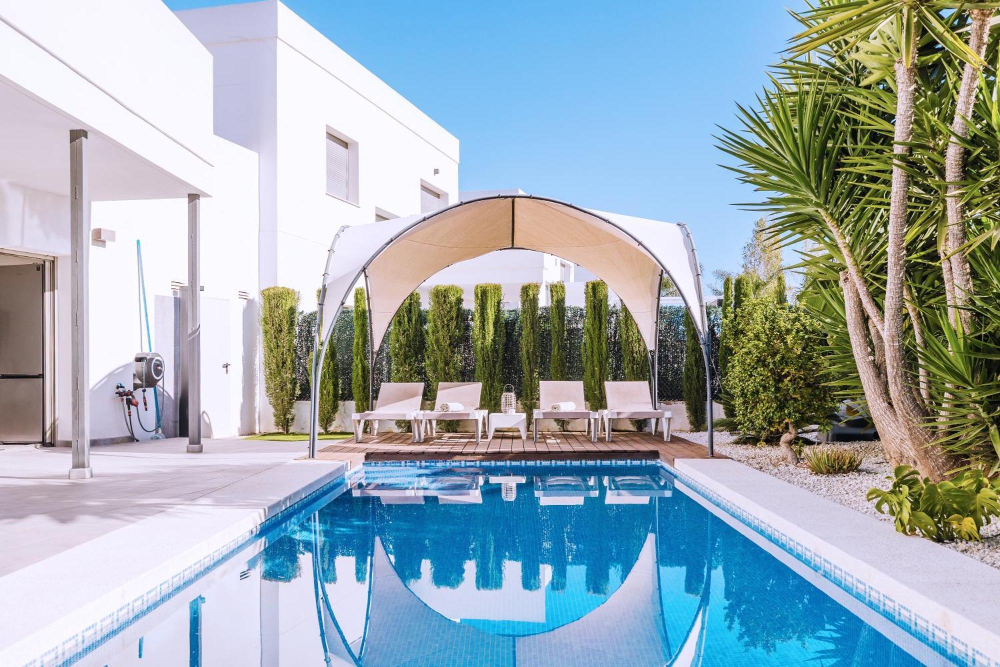 Casa Coco Stylisches Beachhouse Mit Pool & Sundeck Els Poblets Denia Dış mekan fotoğraf