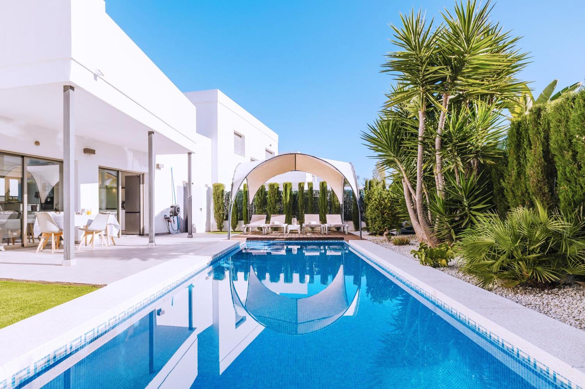 Casa Coco Stylisches Beachhouse Mit Pool & Sundeck Els Poblets Denia Dış mekan fotoğraf