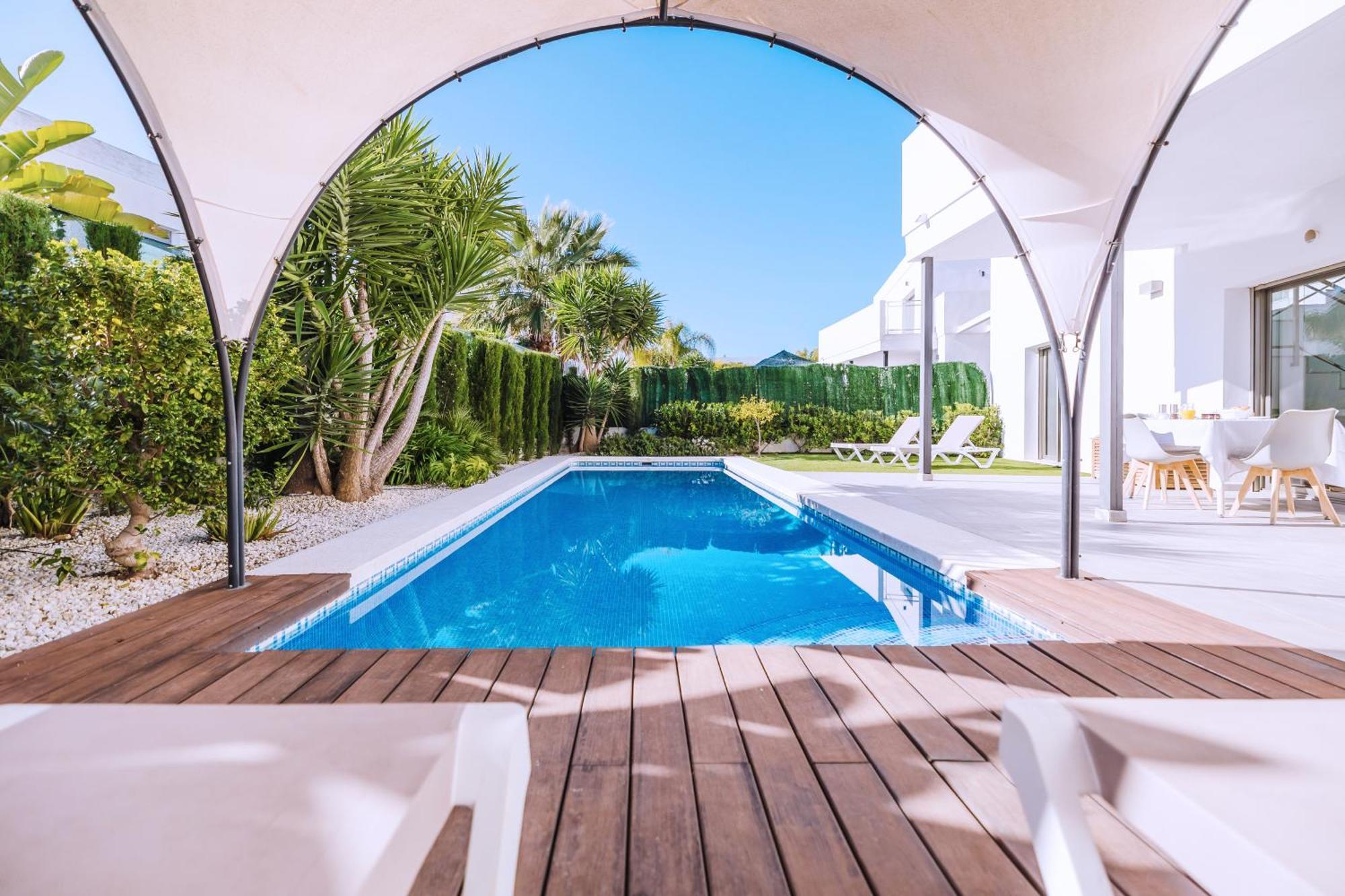 Casa Coco Stylisches Beachhouse Mit Pool & Sundeck Els Poblets Denia Dış mekan fotoğraf